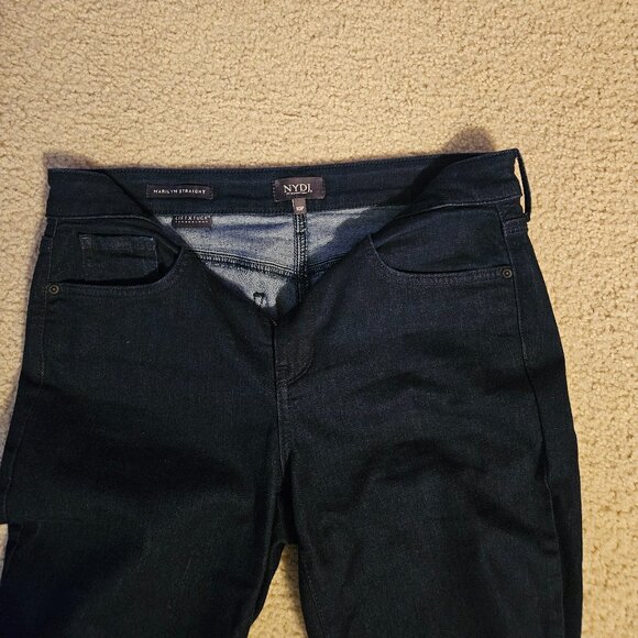 NYDJ Marilyn Straight Leg Jean - Dark Blue - Lift Tuck Technology - 10P - Picture 6 of 6